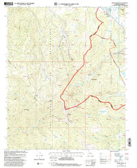 Mount Baldy 1997 topographic map thumbnail