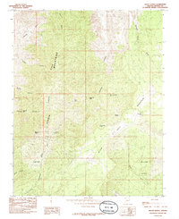 Mount Bangs 1985 topographic map thumbnail