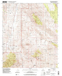 Mount Hughes 1996 topographic map thumbnail