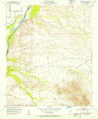 Mule Wash 1952 topographic map thumbnail