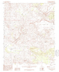 Muleshoe Ranch 1986 topographic map thumbnail