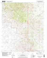Muskhog Mountain 1996 topographic map thumbnail