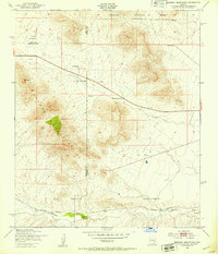 Mustang Mountains 1948 topographic map thumbnail