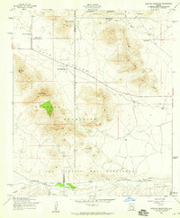 Mustang Mountains 1958 topographic map thumbnail