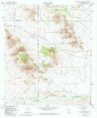 Mustang Mountains 1958 topographic map thumbnail