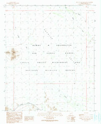 North of Agua Dulce Mountains 1990 topographic map preview