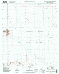 North of Agua Dulce Mountains 1996 topographic map thumbnail