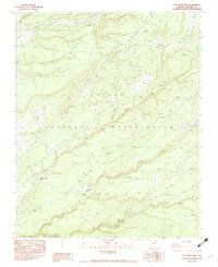 Oak Creek Mtn topographic map thumbnail
