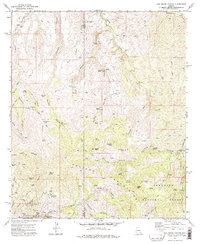 Oak Grove Canyon 1972 topographic map thumbnail