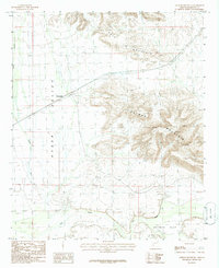 Oatman Mountain 1986 topographic map thumbnail