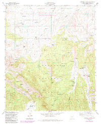 O'Donnell Canyon 1958 topographic map thumbnail