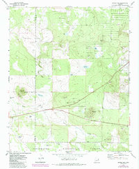 Ortega Mountain 1971 topographic map thumbnail