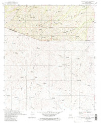 Pajarito Peak 1981 topographic map thumbnail