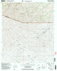 Pajarito Peak 2004 topographic map thumbnail