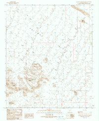 Palomas Mountains NE 1990 topographic map thumbnail