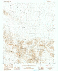 Palomas Mountains NW 1990 topographic map thumbnail