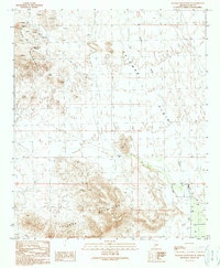 Palomas Mountains SE 1990 topographic map thumbnail