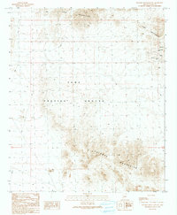 Palomas Mountains SW 1990 topographic map thumbnail