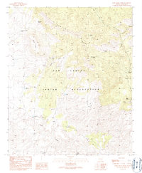 Park Creek Cabins 1989 topographic map thumbnail