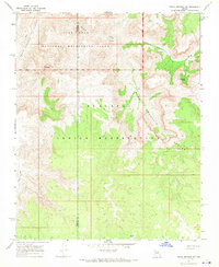 Peach Springs NE 1967 topographic map thumbnail