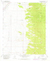 Peacock Peak 1968 topographic map thumbnail