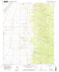 Peacock Peak 1968 topographic map thumbnail