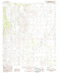 Pedregosa Mountains East 1986 topographic map thumbnail