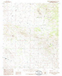 Pedregosa Mountains West 1986 topographic map thumbnail