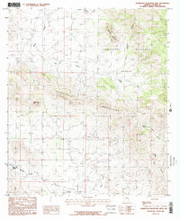 Pedregosa Mountains West 1986 topographic map thumbnail