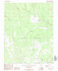 Peterson Flat 1989 topographic map thumbnail