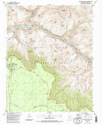 Phantom Ranch 1988 topographic map thumbnail