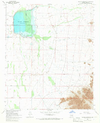 Picacho Reservoir 1965 topographic map thumbnail