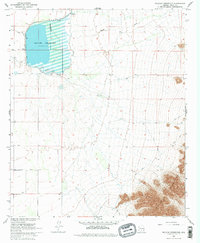 Picacho Reservoir 1968 topographic map thumbnail