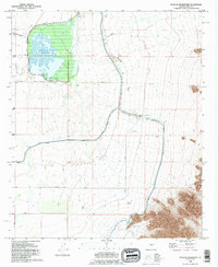 Picacho Reservoir 1992 topographic map thumbnail