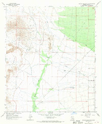 Picacho Reservoir SE 1966 topographic map thumbnail
