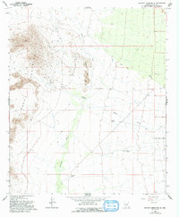 Picacho Reservoir SE 1966 topographic map thumbnail