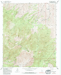 Pinal Peak 1964 topographic map thumbnail