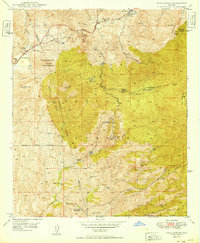 Pinal Ranch 1949 topographic map thumbnail
