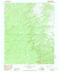 Piney Hill 1982 topographic map preview