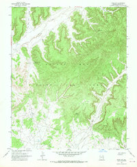 Pinon NW 1967 topographic map thumbnail