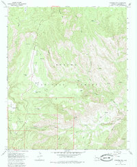 Pipestem Mountain 1967 topographic map thumbnail