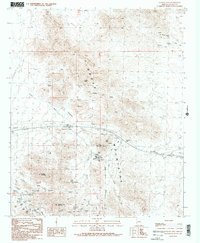 Plomosa Pass 1990 topographic map thumbnail