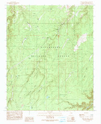 Porcupine Ridge 1990 topographic map thumbnail