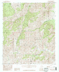 Portal Peak 1987 topographic map thumbnail