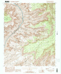 Powell Plateau 1988 topographic map thumbnail