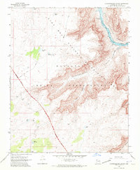 Quartermaster Canyon 1968 topographic map thumbnail