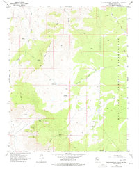 Quartermaster Canyon 1968 topographic map thumbnail