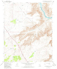 Quartermaster Canyon 1968 topographic map thumbnail