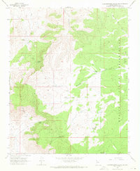 Quartermaster Canyon SW 1968 topographic map thumbnail