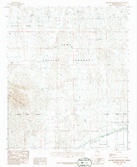Red Bluff Mountain East 1986 topographic map thumbnail